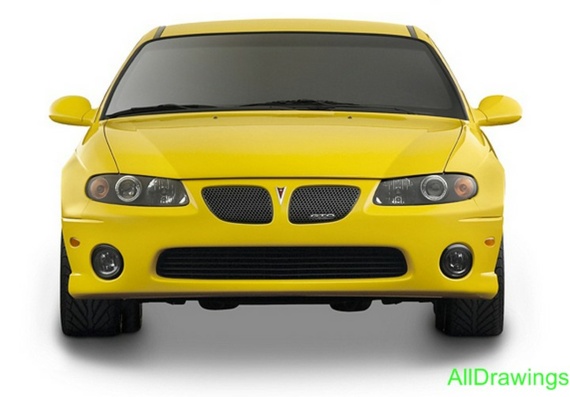 Pontiac GTO (2004) (Понтиак ГТО (2004)) - чертежи (рисунки) автомобиля